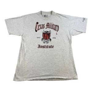 Vintage Texas Military Institute Shirt Mens XL Gray Lee Homecoming 1993 90s USA